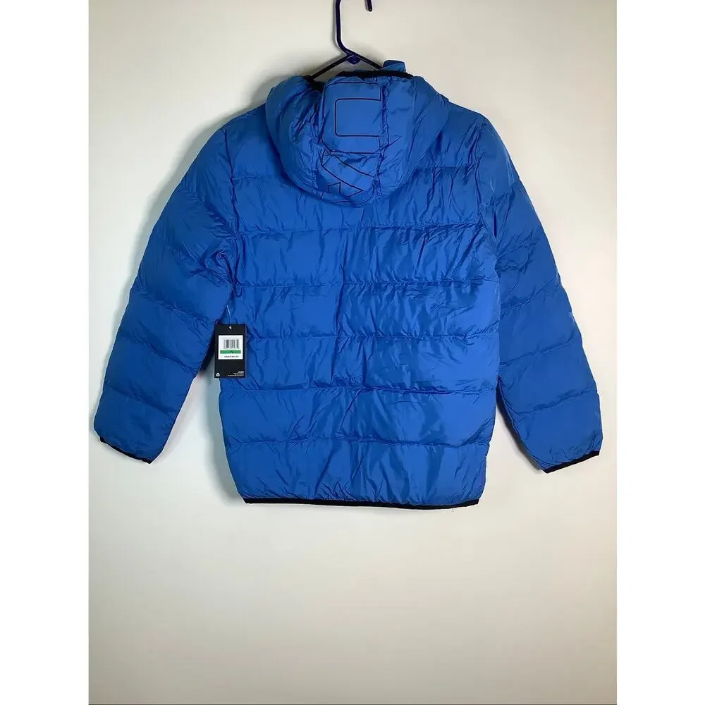 Under Armour Youth Large Blue Pronto Full Zip Hooded Puffer Jacket Winter HR1-10